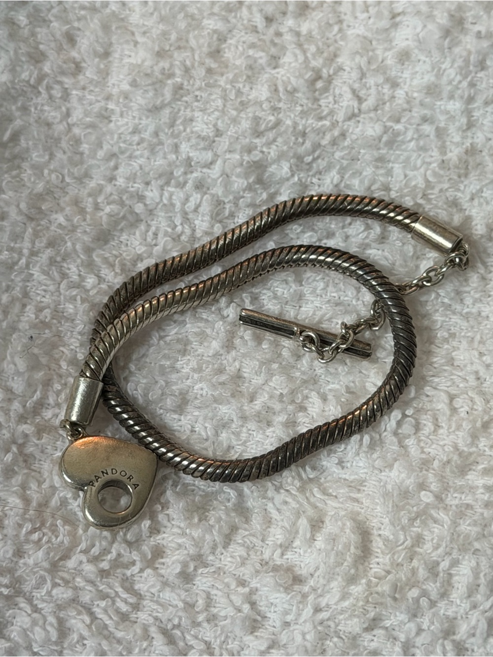 Pandora heart toggle bracelet